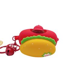 Chaveiro Stress Relief Cute Sausage Dog Silicone Brown Chaveiro Stress Relief Cute Sausage Dog Silicone Brown