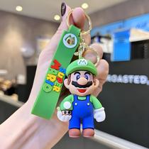 Chaveiro Super Mario Cartoon - Figura de Ação Fofa para Mochila e Carro - Novo 2024