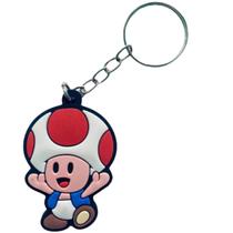 Chaveiro Super Mario - Cogumelo Toad corpo inteiro Chaveiro Super Mario - Cogumelo Toad corpo inteiro