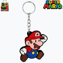Chaveiro Super Mario - Mario Soco no Ar 6cm