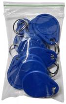 Chaveiro Tag Regravável 125Khz Azul 10 Unid.