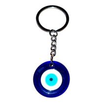 Chaveiro talismã Olho Grego 3 cm proteção inveja mal olhado Chaveiro talismã Olho Grego 3 cm proteção inveja mal olhado
