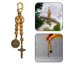 Chaveiro Terço Dezena Aberta Medalha De São Bento Chaveiro Terço Dezena Aberta Medalha De São Bento