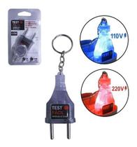 Chaveiro Testador de Tomada Identificar Tensão Voltagem 110/220v