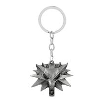 Chaveiro The Witcher 3 Wolf Head para fãs de jogos