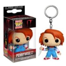 Chaveiro Tipo Pocket Pop Funko, Figuras de Ação, Anime, Terror, Chuck, It, Panico