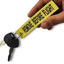 Chaveiro Tramado Voo Aviação Before Flight - Amarelo