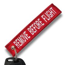 Chaveiro Tramado Voo Aviação Before Flight - Vermelho
