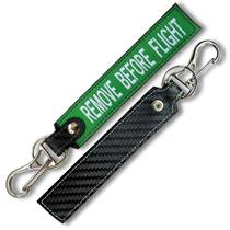 Chaveiro Tramado Voo Fibra Aviação Before Flight - Verde