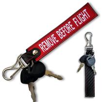 Chaveiro Tramado Voo Fibra Aviação Before Flight - Vermelho