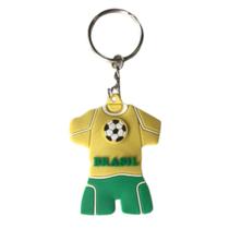 Chaveiro Uniforme Brasil Verde Amarelo Copa Do Mundo Torcida