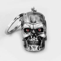 Chaveiro Unissex Vintage Com Cabeça De Caveira Terminator, Pingente De Moda, Acessório De Joalheria