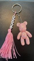 Chaveiro Urso Rosa
