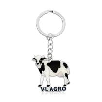 Chaveiro Vaca Leiteira VL Agro Prateado Chaveiro Vaca Leiteira VL Agro Prateado