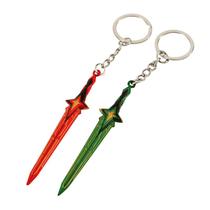 Chaveiro Valorant Comet Sword Chaveiro vermelho em miniatura Chaveiro Valorant Comet Sword Chaveiro vermelho em miniatura