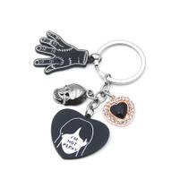 Chaveiro Wednesday Addams Gothic Hand Hand Hand Heart Pingente Chaveiro Wednesday Addams Gothic Hand Hand Hand Heart Pingente