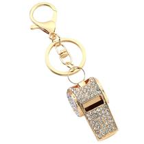Chaveiro Whistle Elegant Crystal de metal de dupla camada