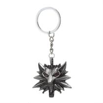 Chaveiro Witcher 3 Wolf Head Red Eyes em liga de zinco
