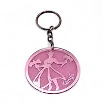 Chaveiro Xango Jurtiça e Força Rosa Espelhado 10 cm