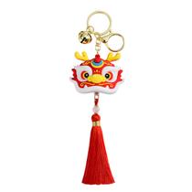 Chaveiro Year of the Dragon Tassel Chaveiro em estilo chinês Chaveiro Year of the Dragon Tassel Chaveiro em estilo chinês