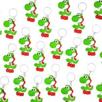 Chaveiro Yoshi Mário Ord 10un Tema Aniversário Lembrancinha Chaveiro Yoshi Mário Ord 10un Tema Aniversário Lembrancinha