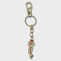 Chaveiro Ze Pelintra Branco 14 cm Metal Níquel