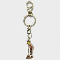 Chaveiro Ze Pelintra No Poste Metal Niquel13 Cm