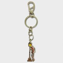 Chaveiro Ze Pelintra No Poste Metal Niquel13 Cm