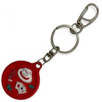 Chaveiro Ze Pelintra Vermelho E Branco Chapeu Em Resina 13