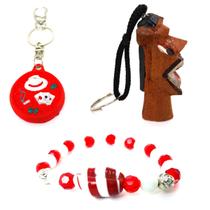 Chaveiro Zé Pilintra Proteção Espiritual Pulseira Carranca Talismã Patuá Kit