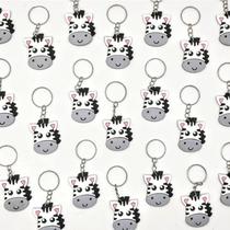 Chaveiro Zebra 10un Lembrancinha Animal Safari Floresta Zebrinha Chaveiro Zebra 10un Lembrancinha Animal Safari Floresta Zebrinha