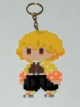 Chaveiro Zenitsu Pixel Art
