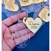 Chaveiros Acrílico Espelhado Personalizado Lembrancinha Premium para Batizado, Comunhão e Crisma Chaveiros Acrílico Espelhado Personalizado Lembrancinha Premium para Batizado, Comunhão e Crisma