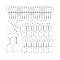 Chaveiros De Acrílico Transparente: Discos Circulares Transparentes Para Fabricação De Joias DIY, Chaveiros De Acrílico Transparente: Discos Circulares Transparentes Para Fabricação De Joias DIY,
