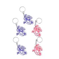 Chaveiros de Borboleta Personalizado com Nome Lembrancinha de Aniversário e Chá de Bebê