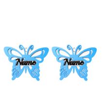 Chaveiros de Borboleta Personalizado com Nome Lembrancinha de Aniversário e Chá de Bebê - Chaveiros de Borboleta Personalizado com Nome Lembrancinha de Aniversário e Chá de Bebê -