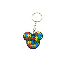 Chaveiros de Borracha Autismo Símbolos Quebra Cabeça