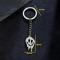 Chaveiros De Caveira Fantasma De Halloween Para Mulheres E Homens, Pingente Punk De Desenho Animado