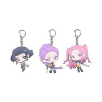 Chaveiros De Cosplay De Mulheres Caçadoras De Demônios Kpop Rumi Mira Zoey 3 Peças Acessórios De