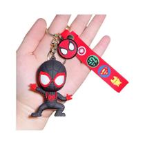 Chaveiros De Desenho Animado Do Homem-Aranha, Pingente De Silicone De Super-Herói Da Marvel,