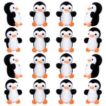 Chaveiros de Pelúcia Mini Pinguim Skylety 16 Unidades 10 cm Chaveiros de Pelúcia Mini Pinguim Skylety 16 Unidades 10 cm