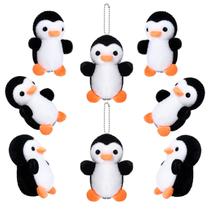 Chaveiros de Pelúcia Skylety Penguin - 8 Unidades de 10cm Chaveiros de Pelúcia Skylety Penguin - 8 Unidades de 10cm