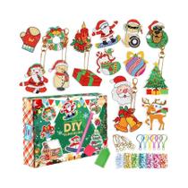 Chaveiros De Pintura Diamante De Natal Para Crianças, Enfeites DIY De Arte Em Acrílico, Artesanato Chaveiros De Pintura Diamante De Natal Para Crianças, Enfeites DIY De Arte Em Acrílico, Artesanato