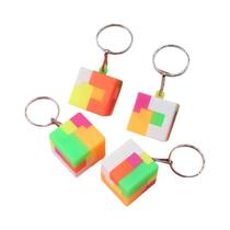 Chaveiros De Quebra-Cabeça Geométrico 10 Peças Em Saco, Brindes Educacionais Para Festas Infantis,