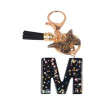 Chaveiros De Resina Com Lantejoulas Em Formato De Borboleta E Estrela Para Homens E Mulheres, Charm