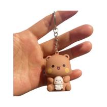 Chaveiros De Urso Panda Brinquedo Sonoro Figuras De Anime Brilhantes Decoração Para Carro E Bolsa