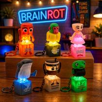 Chaveiros dos Brainrot com Luzes e Som Chaveiros dos Brainrot com Luzes e Som