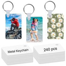 Chaveiros em branco LIZOIDZSM 240 peças em metal para sublimação