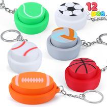 Chaveiros Fidget Toy JOYIN, 12 peças, Sports Ball Clicker