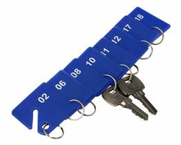 Chaveiros identificador para claviculario kit c/100 plaquetas com numeração